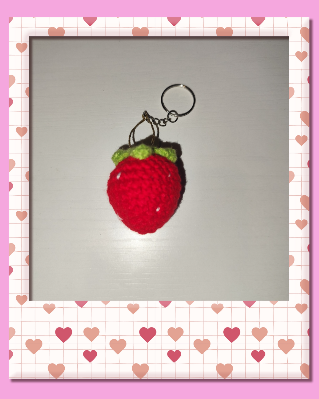 ๐โจ Crochet Strawberry Keychains โจ๐