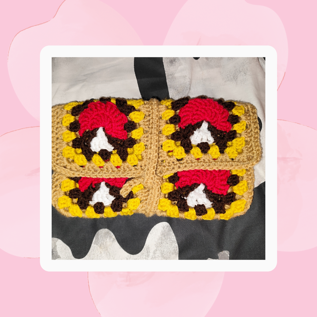 🌸 Crochet mushroom book cover🌸