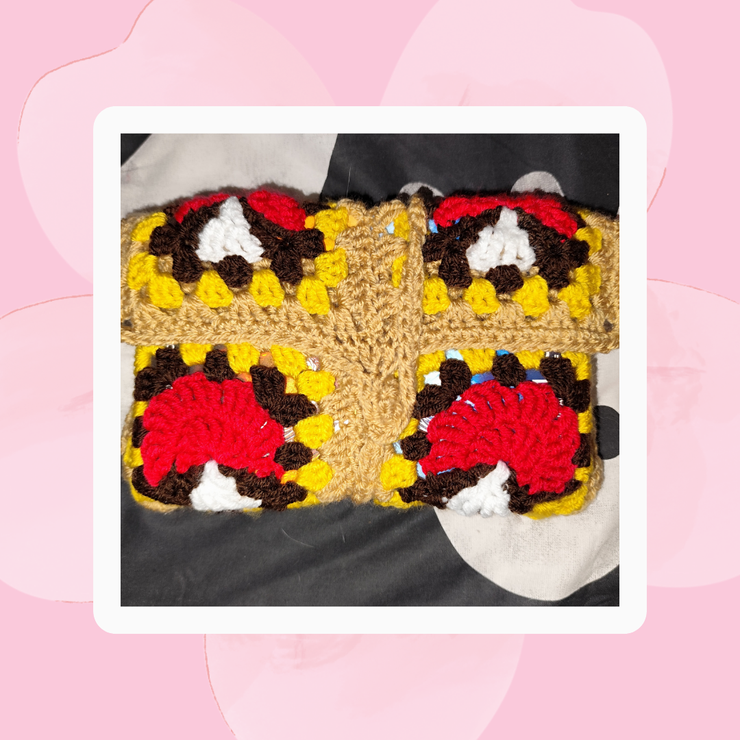 🌸 Crochet mushroom book cover🌸