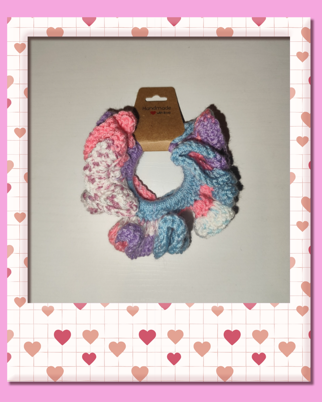 🌈 Crochet Multicoloured Scrunchies🌈
