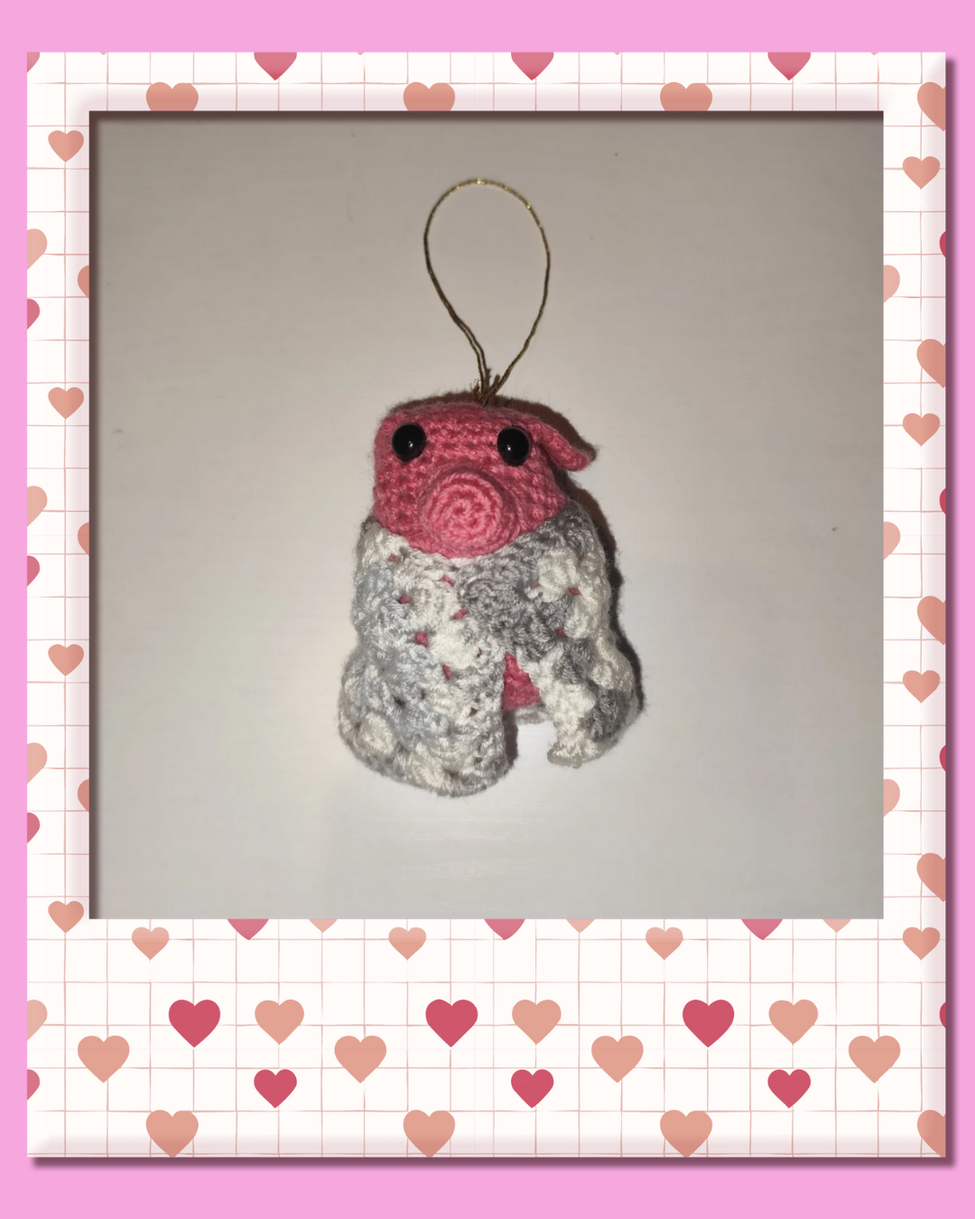 🐷🧶Pig in blanket Christmas tree ornaments🧶🐷