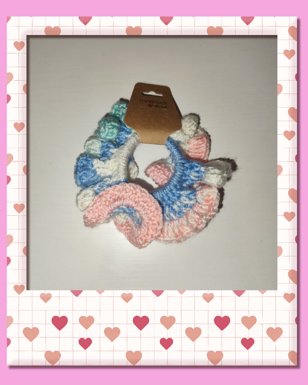 🌈 Crochet Multicoloured Scrunchies🌈